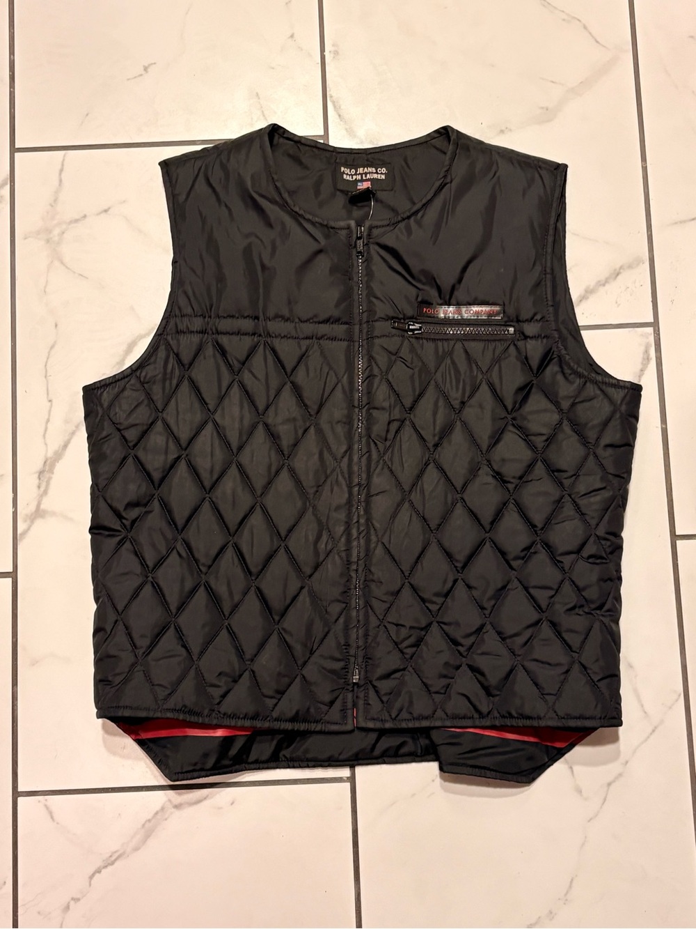 Polo Jeans Co. Ralph Lauren Vintage Quilted Sleeveless Vest Womens Size: XL